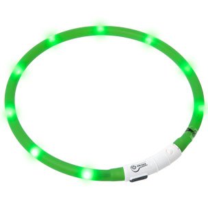 Karlie LED svteln obojek zelen obvod 20-75cm